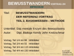 802-03 Bewusstwandern Vortrag Teil 2 - Methode (Download)